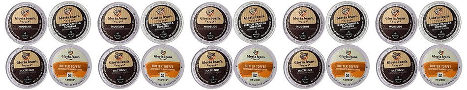 20-count K-cup for Keurig Brewers Coffee Flavored Variety Pack Featuring Gloria Jean Coffee Cups