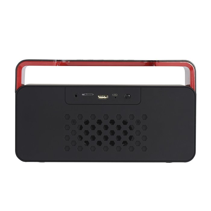 Musky Subwoofer Bluetooth Speaker with Handle DY-25, Portable Audio Player, 10W Output RMS, Clock Alarm Radio... N6