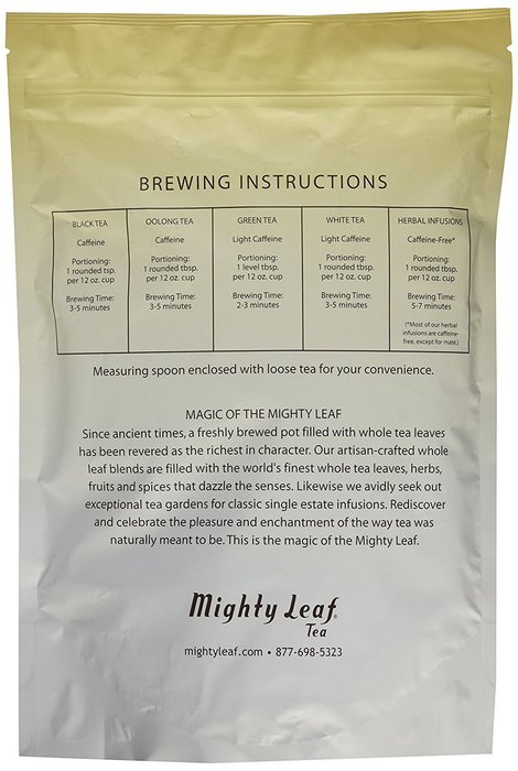 Mighty Leaf Organic Earl Grey Tea, 100 Tea Pouches N3
