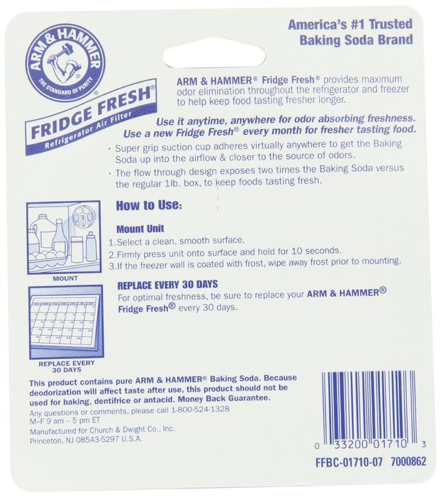 Arm & Hammer Fridge Fresh Refrigerator Air Filter (Pack of 4) N5