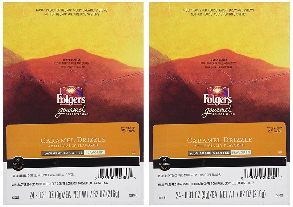 FOLGERS CARAMEL DRIZZLE K CUP COFFEE 48 COUNT by Folgers