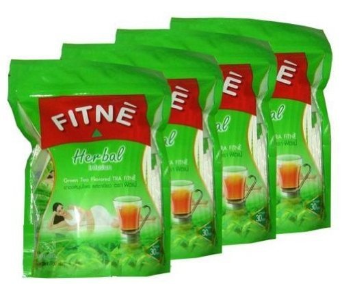 Fitne Herbal Weight Loss Slimming Green Diet Tea (120 Sachets in 4 Packs)