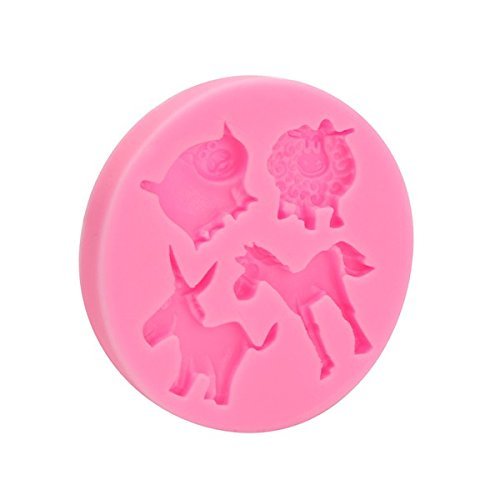 "dipshop Mammals Animals Silicone Fondant Mold Chocolate Polymer Clay Mould" shopping N5