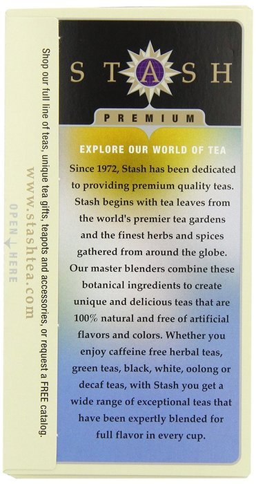 Stash Tea Licorice Spice Herbal Tea, 20 Count Tea Bags in Foil (Pack of 6) N27