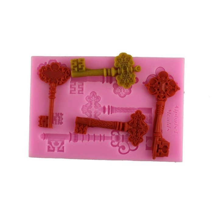 Lariy Silicon DIY Keys Cake Muffin Chocolate Cookie Baking Mold Mould Pan Tray