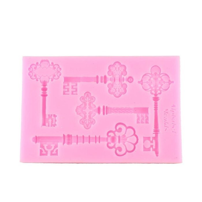 Lariy Silicon DIY Keys Cake Muffin Chocolate Cookie Baking Mold Mould Pan Tray N2