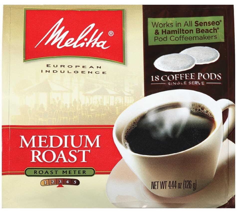 Melitta Medium Roast Soft Coffee Pods 18 Count Bag