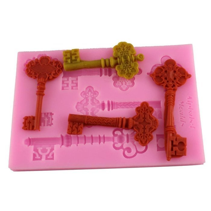 Lariy Silicon DIY Keys Cake Muffin Chocolate Cookie Baking Mold Mould Pan Tray N3