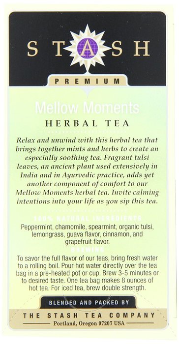 Stash Tea Licorice Spice Herbal Tea, 20 Count Tea Bags in Foil (Pack of 6) N34