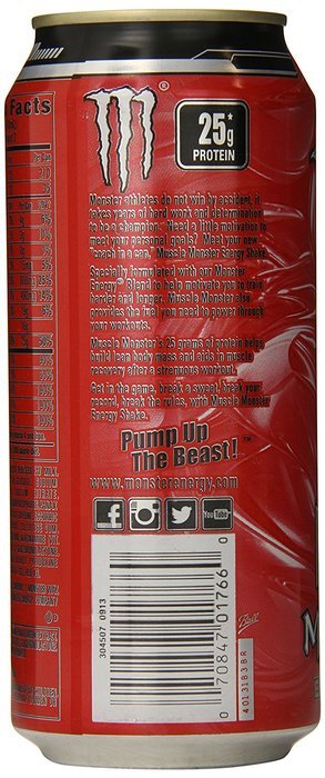 Muscle Monster, Chocolate, 15 Ounce (Pack of 12) N3