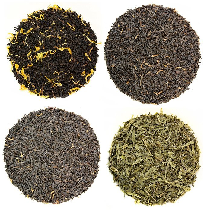 Loose Leaf Decaffeinated Tea Sampler, 4 Decaffeinated Black,Green, and ...