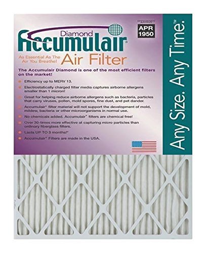 Accumulair FD12.75X21A Diamond 1 In. Filter#44; Pack of 2