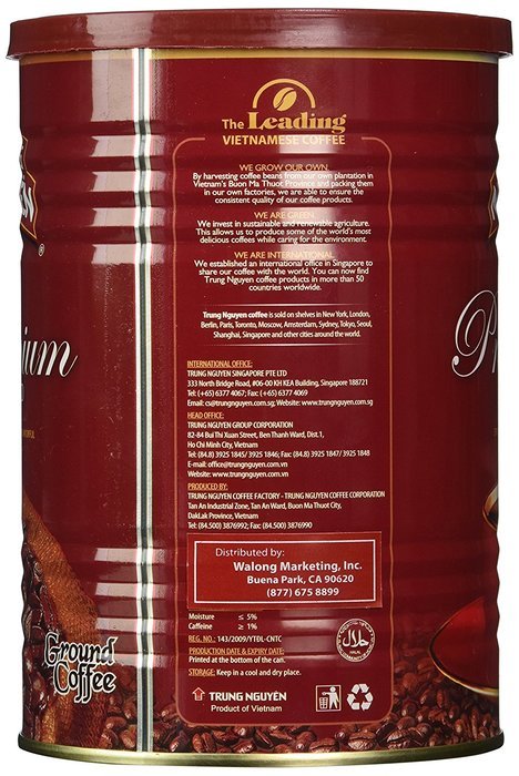 Trung Nguyen Vietnamese coffee - 15 oz can