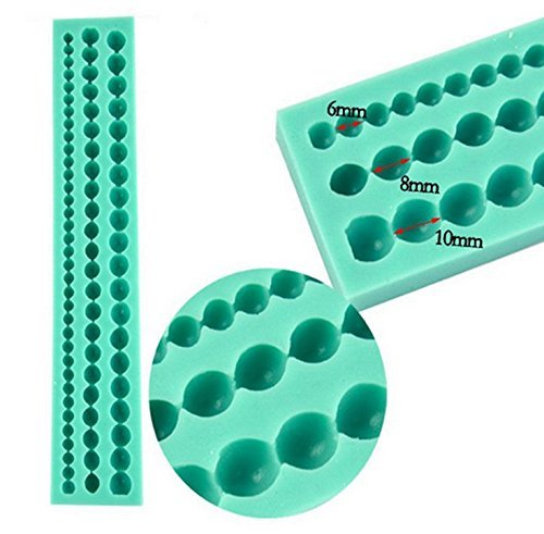 Ehdching 1pcs Pearl Shape Fondant Silicone Cake Sugarcraft Mold
