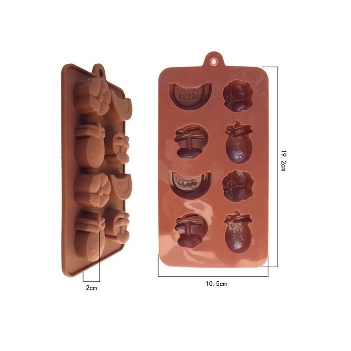 Tropical Fruits Shaped Fondant Cake Chocolate Pan Candy Soap Silicone Mold Baking Pan Cake Decoration