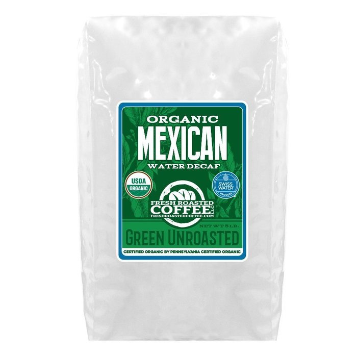 Green Unroasted Coffee, 5 Lb. Bag, Fresh Roasted Coffee LLC. (Colombian Supremo) N4