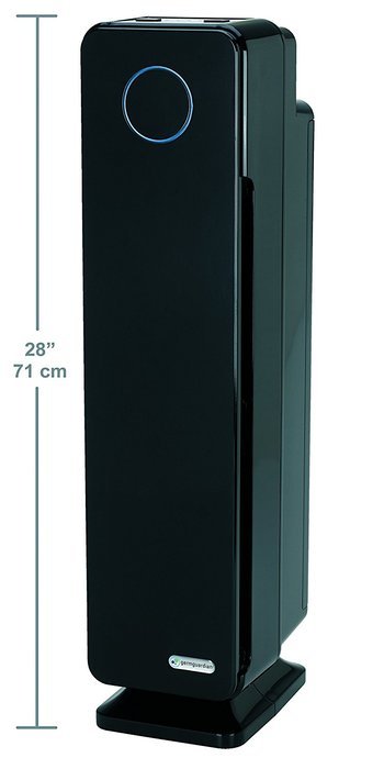 GermGuardian AC5300B Elite 3-in-1 True HEPA Air Purifier with UV Sanitizer and Odor Reduction, 28-Inch Tower N4