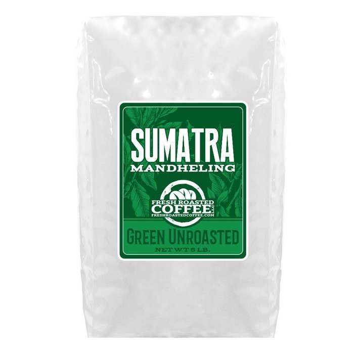 Green Unroasted Coffee, 5 Lb. Bag, Fresh Roasted Coffee LLC. (Colombian Supremo) N5