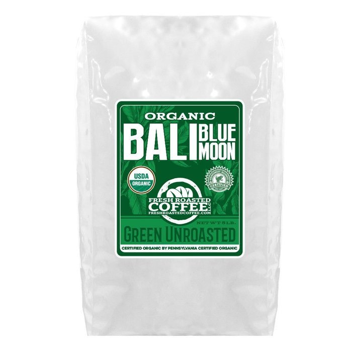 Green Unroasted Coffee, 5 Lb. Bag, Fresh Roasted Coffee LLC. (Colombian Supremo) N7