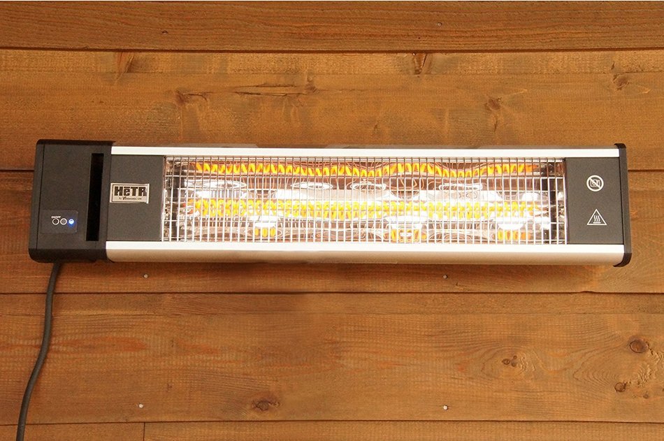 Ventamatic H1019 Infrared Wall or Ceiling Mounted Electric Patio Heater, 1500W