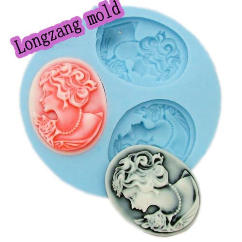 Longzang mini women F0012 Fondant Mold Silicone Sugar mini mold Craft Molds DIY Cake Decorating