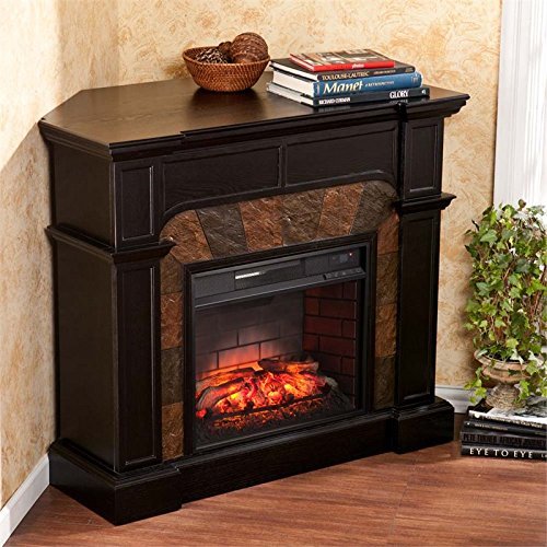 Southern Enterprises Cartwright Corner Infrared Electric Fireplace