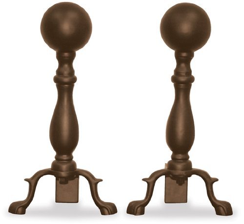 Uniflame, A-5817, Bronze Ball Andirons