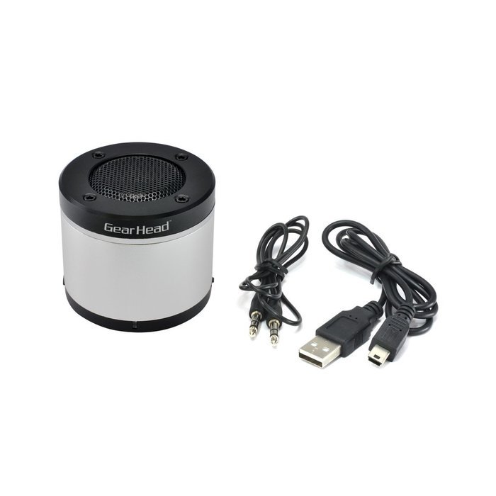 Gear Head Portable Bluetooth Speaker for iPad/iPhone/iPod, Red/Black (BT3000RED) N12