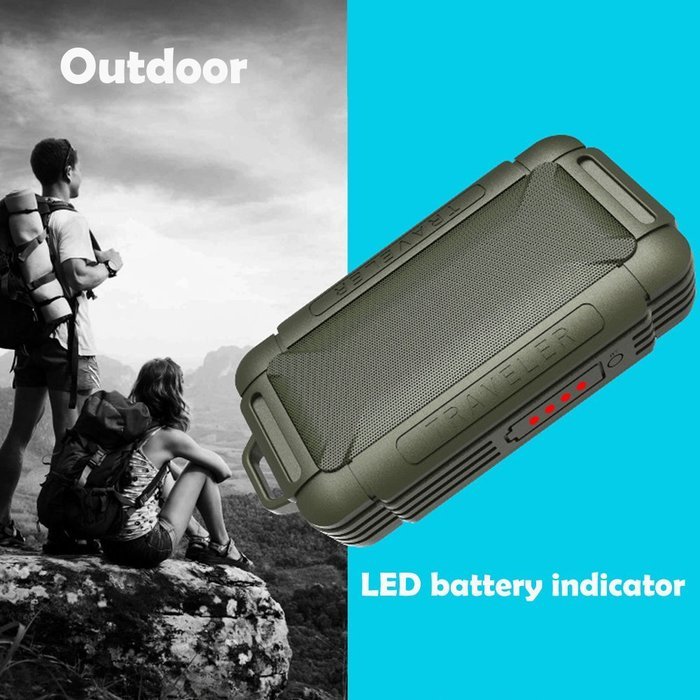 WaterLuu Bluetooth Speaker with 3,000 Mah Power Bank, Sports Waterproof Wireless Bluetooth Speaker for Shower... N4