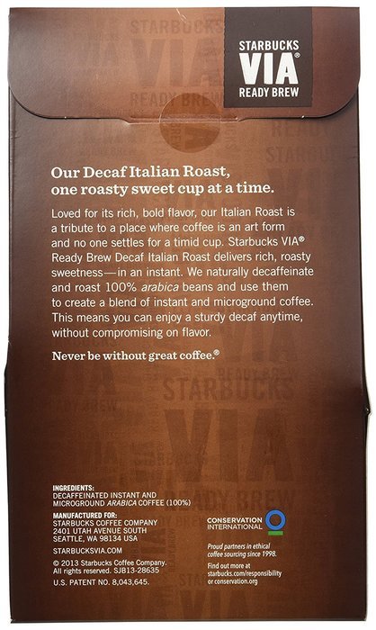 Starbucks VIA Ready Brew Coffee, Colombia, 3.3-Gram Packages,50 Count N9