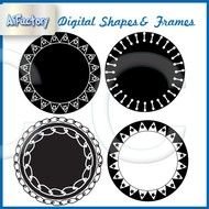 Digital Clipart Shapes And Frames CA111110d