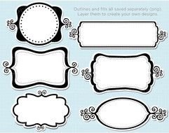 Home Clipart Clip Art ndash Swirly Whirly Frames