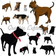 Dog Illustrations And Silhouettes Stock Images