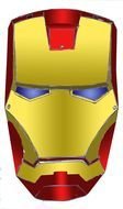 computer mask of iron man