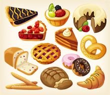 Cartoon Dessert Clip Art drawing