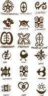 Different ancient symbols clipart