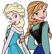 Frozen Anna And Elsa Clip Art N2