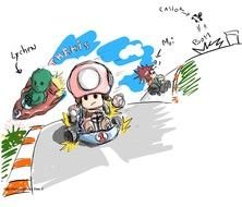 clipart of Mario Kart Drawing