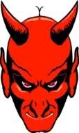 Devil red Head drawing