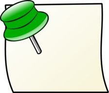 Pin Post It Clip Art