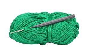 Yarn And Crochet Hook as picture for clipart