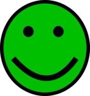 Green Smiley Face Clip Art N3