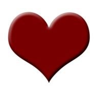 Heart red Clip Art drawing