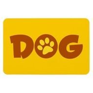DOG PAW PRINT BROWNS YELLOWS CAUSES ANIMALS PETS FLEXIBLE MAGNET