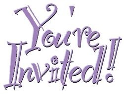 Youre Invited text drawing