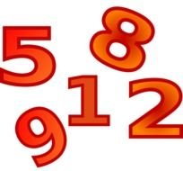 Numbers Clip Art N16