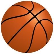 basketball brown ball as picture for clipart