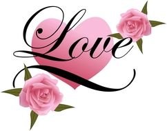 Hearts With Roses Coloring Pages