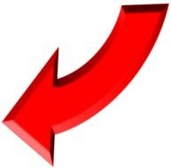 Red Curved Arrow