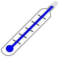 Clip Art of Colds thermometer
